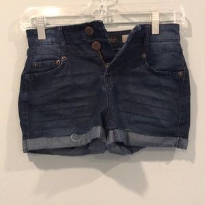 High rise Aeropostale dark wash shorts